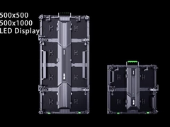 Kabinet aluminium untuk modul layar LED ukuran 250*250mm, baik untuk penggunaan di dalam maupun di luar ruangan