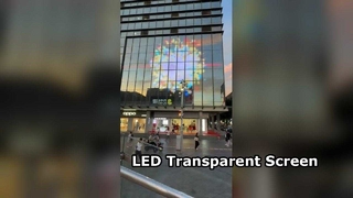 Layar Transparan LED semi luar ruangan