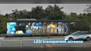 Layar LED Transparan