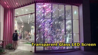 Layar LED Kaca Transparan