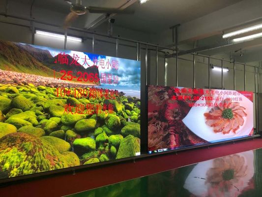 Layar LED Piksel Kecil Kecerahan Tinggi 1.25mm Maks. 800W/m² untuk Tampilan Dalam Ruangan