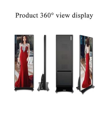 Menghemat energi, Splicing Seamless Indoor P1.86 Layar LED Poster Iklan Video Player 100.000 Umur