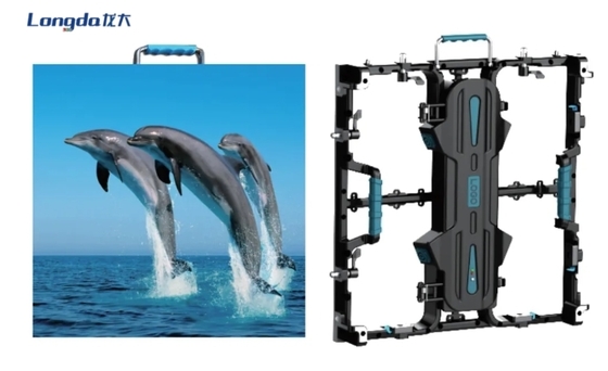 180W/ M2 Pencahayaan Tinggi Penyewaan LED Display 1R1G1B LED Screen Die Casting Aluminium