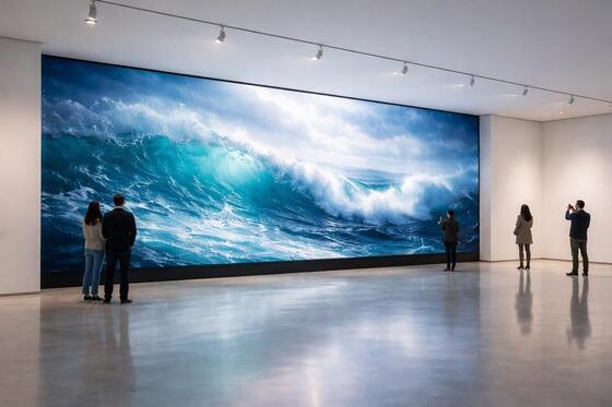 LONGDA Small Pixel Led Display P1.56 Indoor Full Color Konferensi Video Wall ISO9001