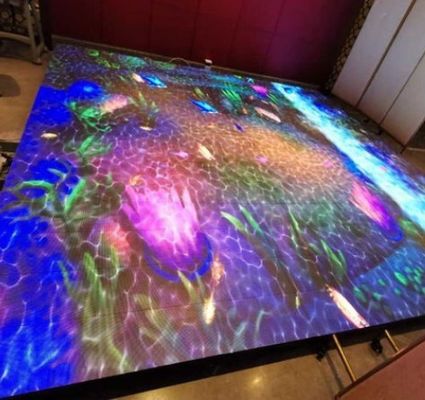 Lampu Konser Hemat Energi Novastar 14bit Panel Lantai Dansa LED
