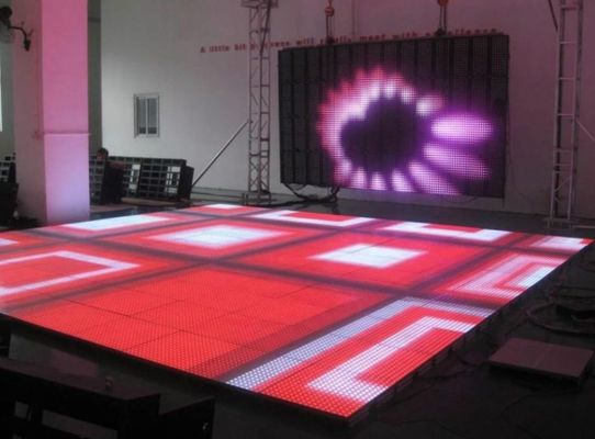 Layar ubin lantai LED, Layar ubin lantai LED interaktif