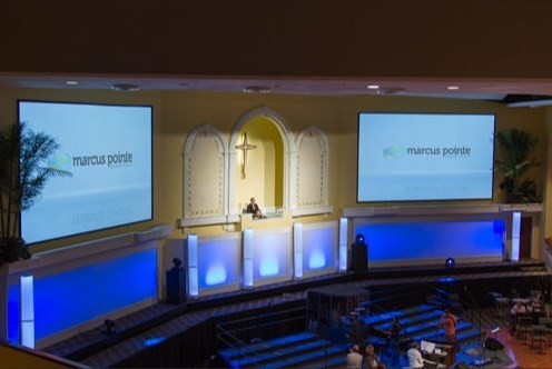 Modul Layar LED Dalam Ruangan HD P3 1R1G1B Tingkat Penyegaran Tinggi 3840Hz Untuk Gereja