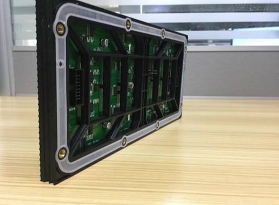 Layar Dinding Video LED Luar Ruangan Kustom Kabinet Besi IP65 Tahan Air