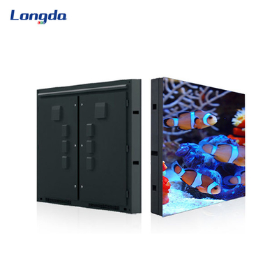 IP65 P8 P10 Luar Dinding Video LED 320 * 160mm Tampilan Colorlight Tahan Air