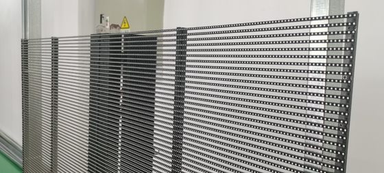 75% Tampilan LED Transparan Ruang Instalasi Indoor / Outdoor