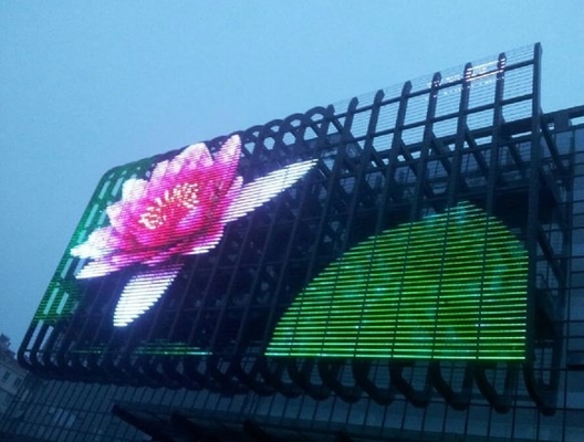Wide Color Gamut Layar LED Kaca Transparan Ringan