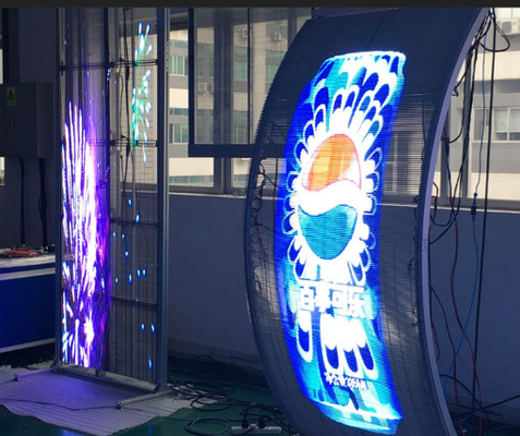 Layar LED Transparan Cerah Visual Definisi Tinggi