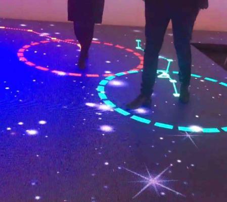 DMX Control LED Screen Floor Tiles Indoor / Outdoor Bahan paduan aluminium kelas tinggi