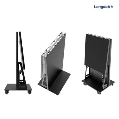 HD Ultra-tipis P1.86 Lipat LED Poster Layar Iklan Video Player Light Up Poster