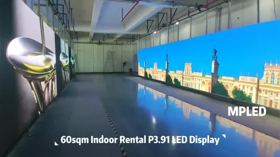 Kecepatan Refresh Tinggi Tampilan LED Penyewaan 3840Hz Skala Abu-abu 14bit