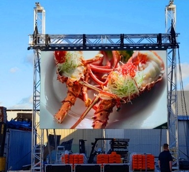 P4.81mm Penyewaan Luar Ruangan Led Display Kecerahan Tinggi 5000nits 3840hz