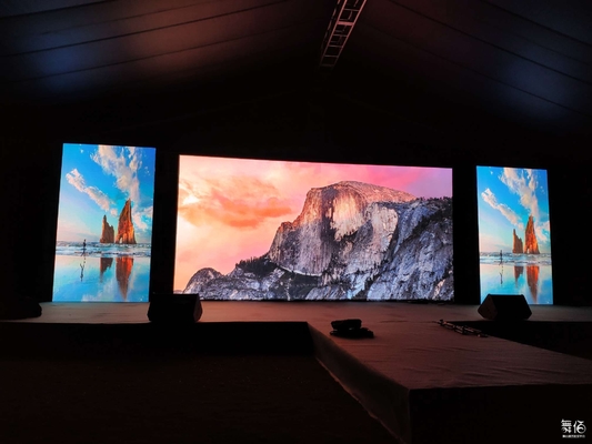 Sewa Penuh Warna SMD LED Display Dinding Video Kabinet 500X500mm