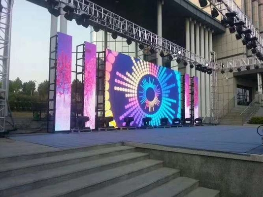 Sewa Penuh Warna SMD LED Display Dinding Video Kabinet 500X500mm