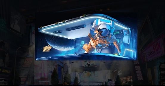 P5.71 RGB Aluminium Holder Outdoor Eye-naked 3D Professional Led Screen