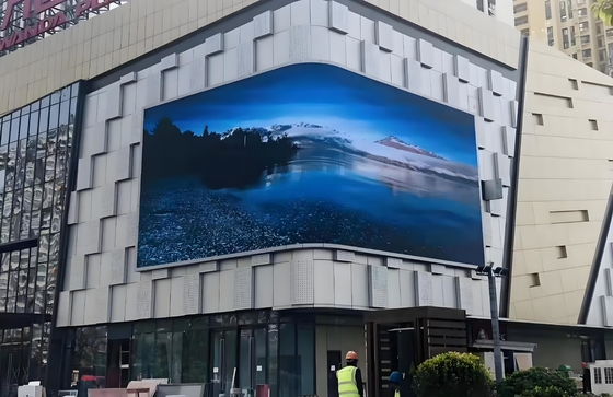 Longda P8 Outdoor Full HD Warna Video Tembok Iklan Led Tampilan 3840HZ Profesional LED