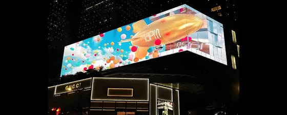 Longda P8 Outdoor Full HD Warna Video Tembok Iklan Led Tampilan 3840HZ Profesional LED