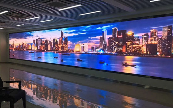 Layar LED Dalam Ruangan Resolusi Tinggi Refresh Tinggi Layar LED Ruang Rapat