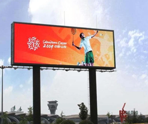 ODM P3.076 Dinding Video LED Luar Ruangan Papan Iklan LED Tetap ISO14001 1R1G1B Iklan
