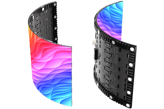 Full Color P5 1R1G1B Curved Led Display Outdoor Besar sudut pandang