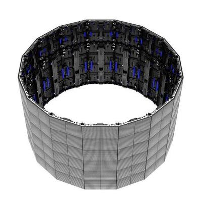 RoHs P4.81 900cd Curved LED Display Kabinet Aluminium Die Casting 13S