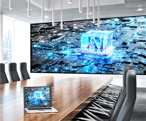 LONGDA Small Pixel Led Display P1.56 Indoor Full Color Konferensi Video Wall ISO9001