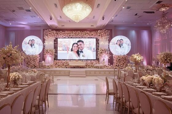 500x1000mm Kabinet Modular Led Display Panel Pernikahan LED Screen Sewa