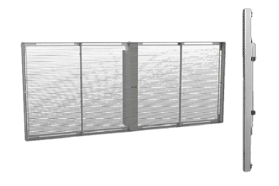 Tampilan Jendela LED Interaktif Kreatif Transparan ISO14001 ODM Untuk pusat perbelanjaan