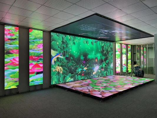 FCC IP54 Lighted LED Floor Panels 65410 Dots / M2 8192 Pixels Untuk Konser