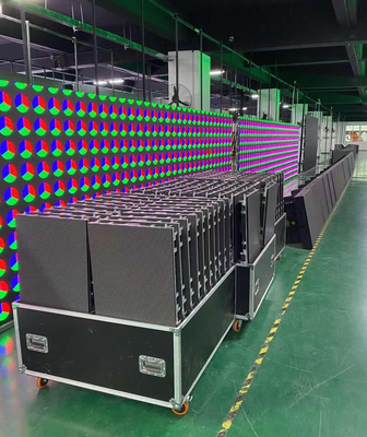 SMD2121 Led Display Cabinet Panel Video Layar Luar Ruangan 65410dots / Sqm