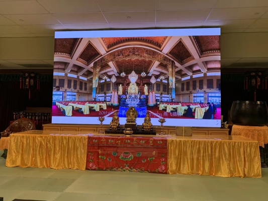 Layar Tampilan LED Penyewaan Dalam Ruangan Resolusi Tinggi 1200hz 1920hz 900cd / M2