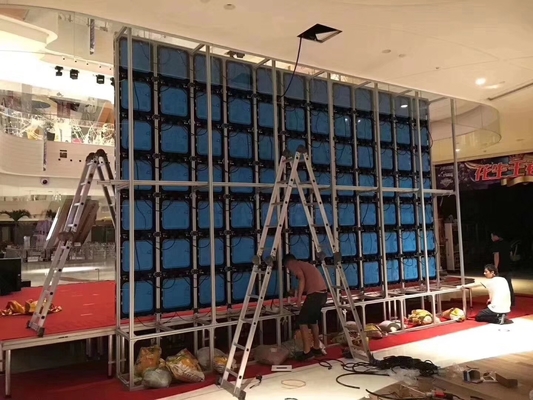 Layar Tampilan LED Penyewaan Dalam Ruangan Resolusi Tinggi 1200hz 1920hz 900cd / M2