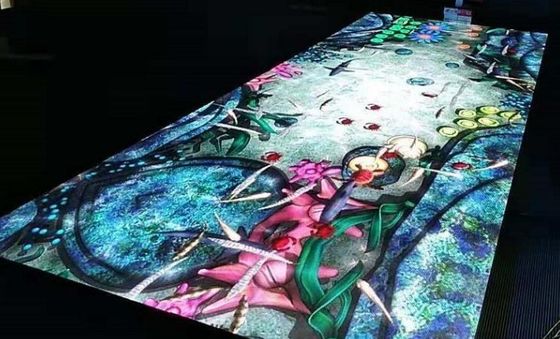 52 × 52 titik 3840Hz Sewa Lantai Dansa Led Warna-warni P4.81mm Penyegaran Tinggi