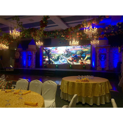 P4.81mm Sewa Luar Ruangan Led Display AC220V 50Hz 5000nits Acara Penyewaan Layar Besar