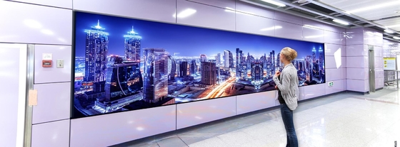 24bits Komersial Kecil Pixel LED Display Board Untuk Office 350W / M2 6500k