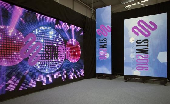 Aluminium Indoor Rental Led Display 576x576mm 54HZ FCC P3