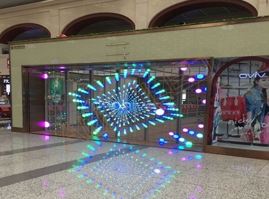 9245 Piksel Transparan Tampilan Layar Led Profesional 5000cd 10.4mm