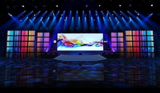 Modul Layar LED Warna Penuh Dalam Ruangan P3.91mm Sewa Layar LED Panggung Pernikahan 16Scan