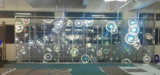 Layar Tampilan Jendela Led Gedung Longda 32873 Dots / M2 3840Hz