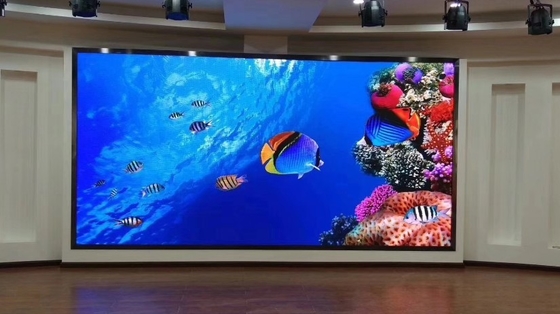 Layar Tampilan Led Iklan Dalam Ruangan Berwarna-warni 14bits P2 Led Video Wall 264V