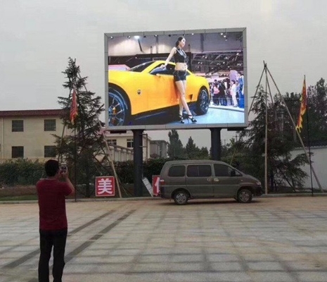 512*512mm 1100cd Led Display Cabinets P4mm Bingkai Dinding Digital Besar