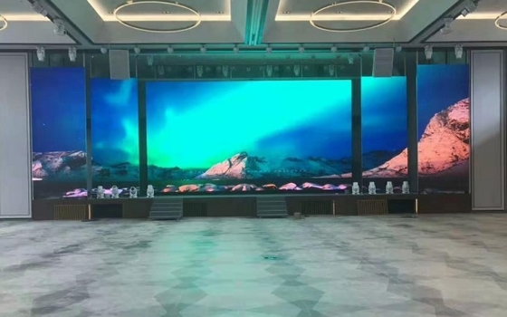 Indoor Longda LED Display Kabinet Dinding Video Tahan Lama 320 × 160mm 3840hz