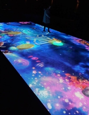 LONGDA P5.95 Panel Lantai Dansa Led Display Module SMD1921 Untuk Ruang Pameran
