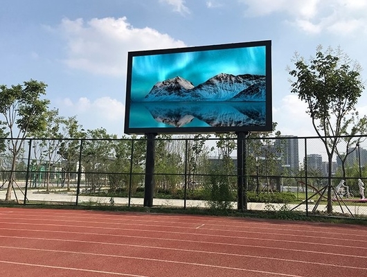 281 Triliun Modul Layar Led Billboard Elektronik AC110 P10 RGB Aluminium Cabinet