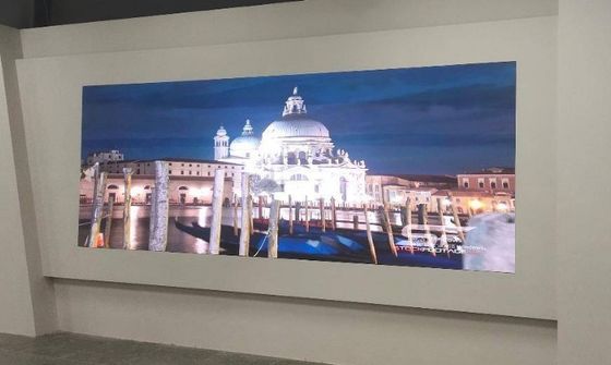 P1.875 Layar Iklan Led Besar Dalam Ruangan Komersial 48 X 48cm 600cd