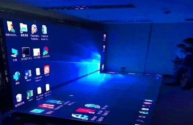 Sewa Lantai Dansa Disco Lighted 43222 Piksel/ M2 250*250mm 40m Jarak Pandang